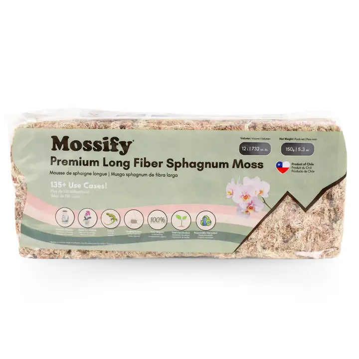 Premium Long Fiber Sphagnum Moss by Mossify