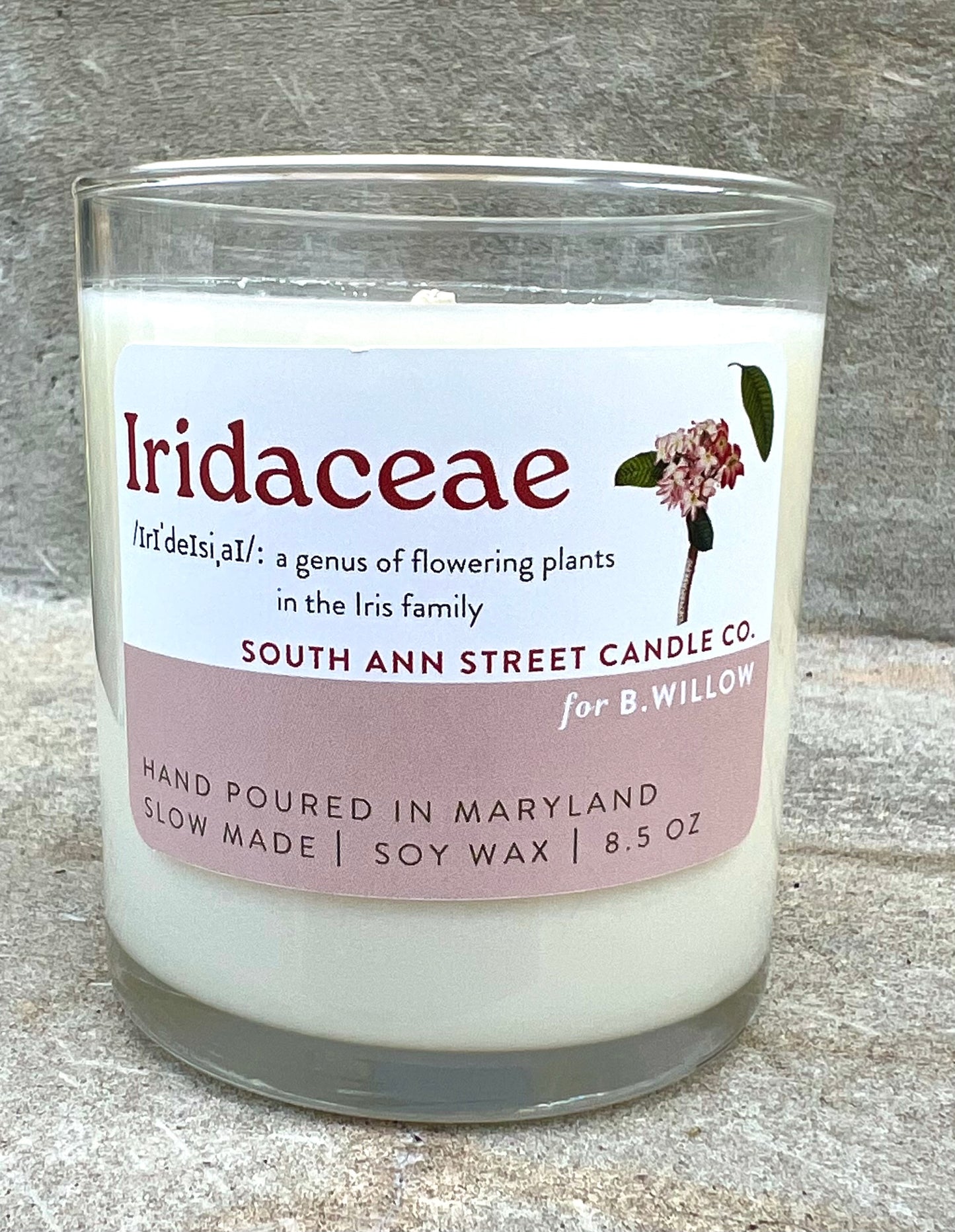 Iridaceae Candle, B.Willow x South Ann Candle Co.