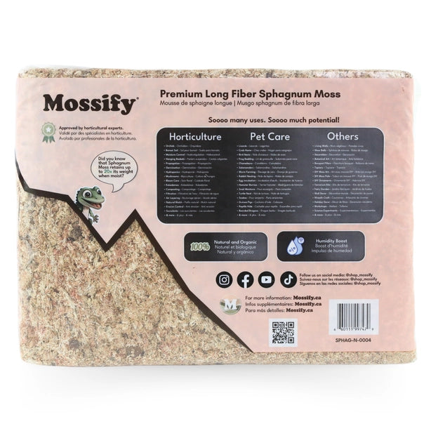 Premium Long Fiber Sphagnum Moss by Mossify