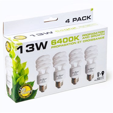 SunBlaster 13W CFL 6400K 4 Lamp Pack