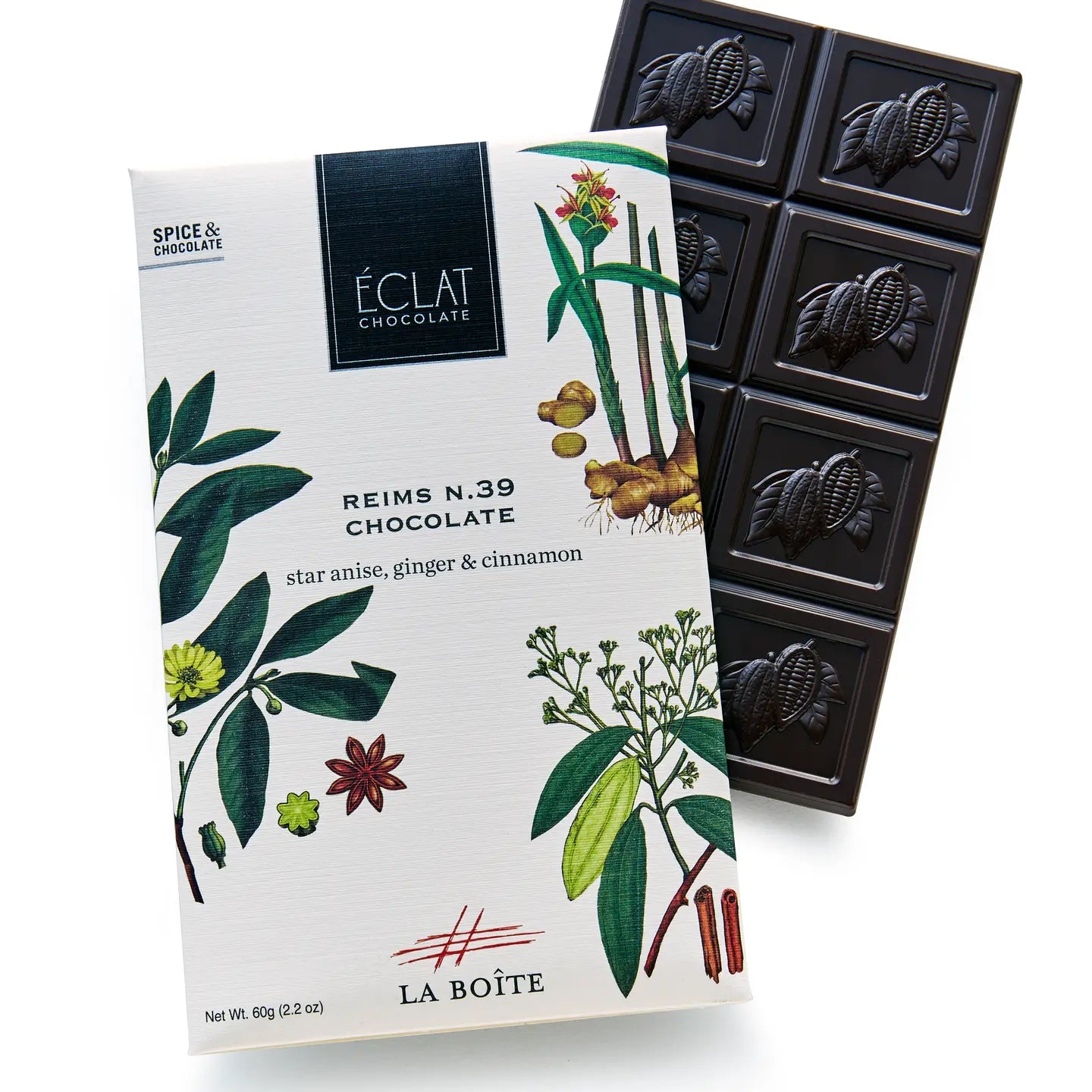 Reims N.39 Spice & Chocolate Bar by Éclat Chocolate
