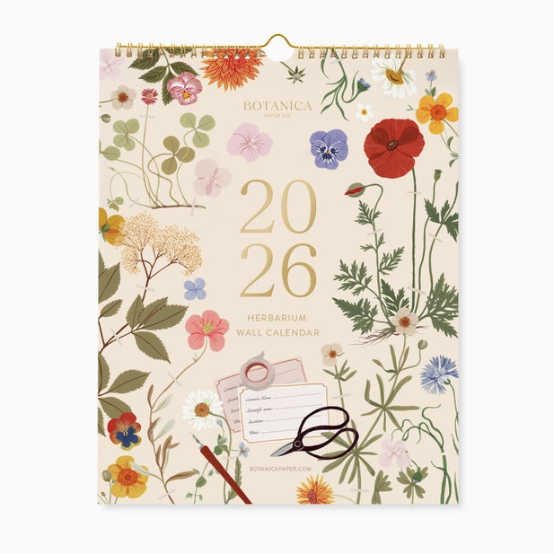 2026 Wall Calendar | Herbarium