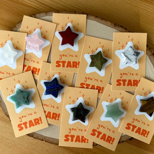 "You're A Star!" Star Mini Crystal Greeting Card