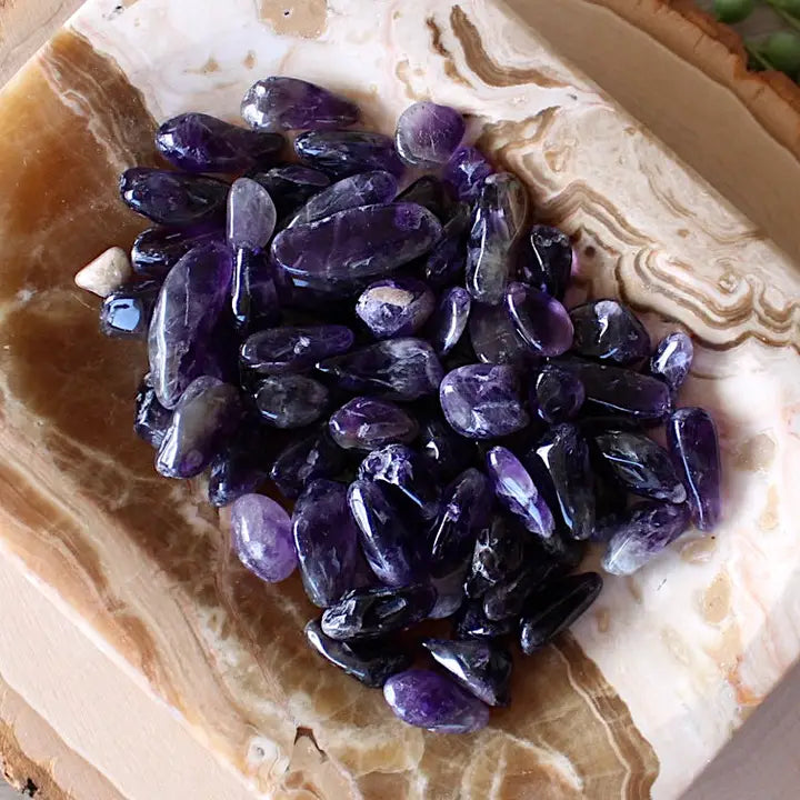 Amethyst Tumbled Chips (Xs) 4oz Bag
