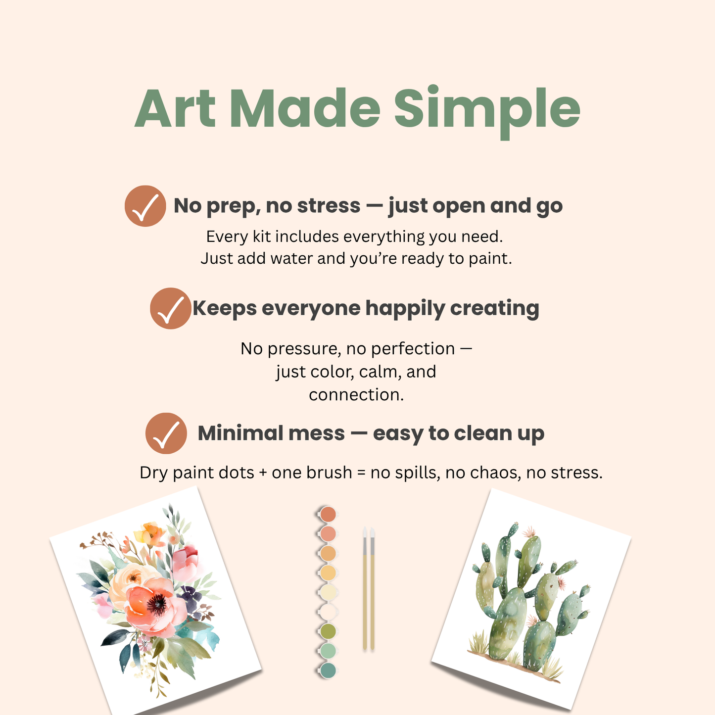 All-In-One Beginner Watercolor Paint Set - Desert Landscape