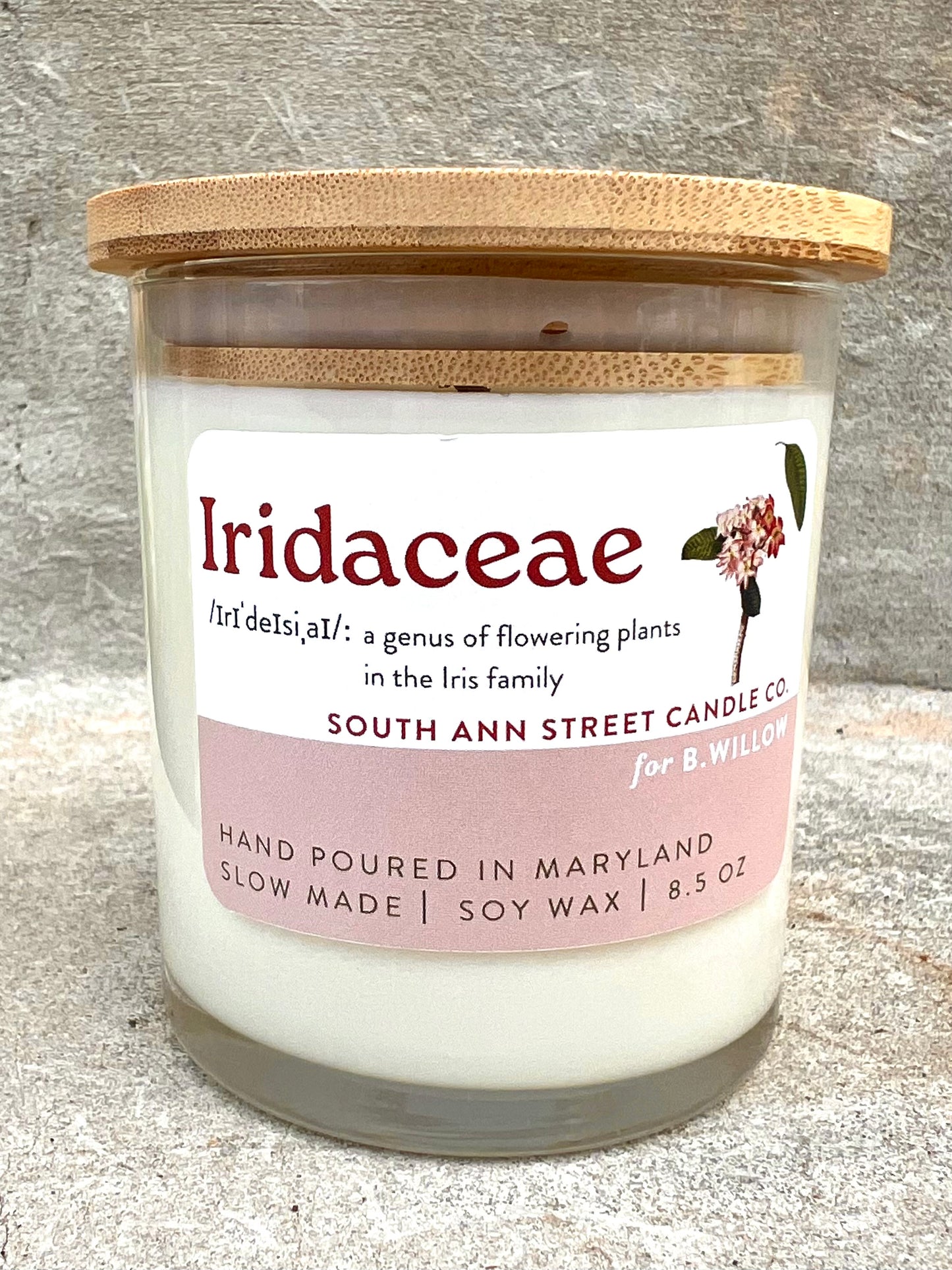 Iridaceae Candle, B.Willow x South Ann Candle Co.