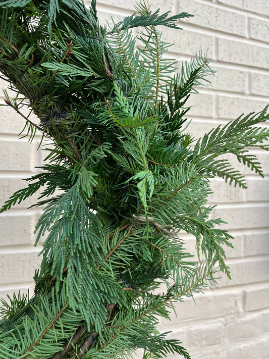 8' Garland Pre-Order, Pine & Cedar