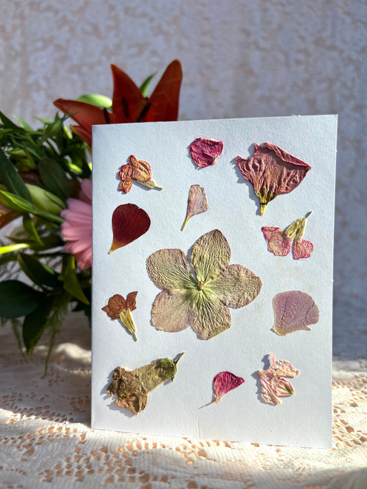 Pressed Flower Card