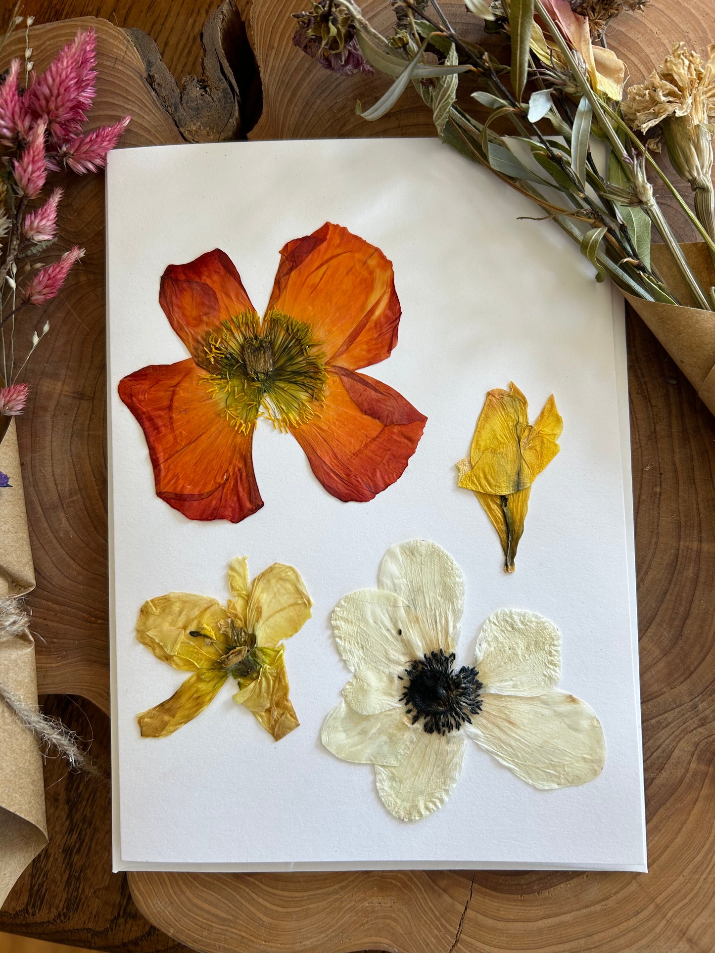 Pressed Flower Card