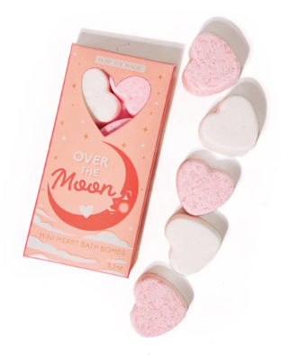 Over the Moon Mini Sweet Heart Bath Bombs Gift Set