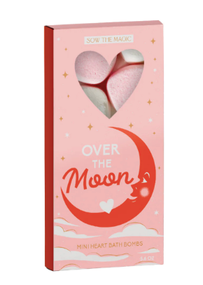 Over the Moon Mini Sweet Heart Bath Bombs Gift Set