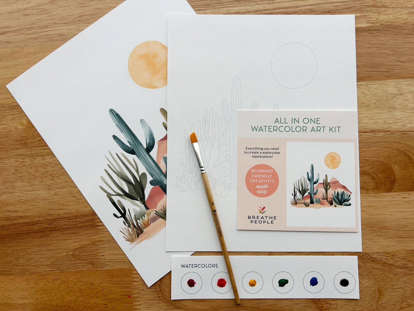 All-In-One Beginner Watercolor Paint Set - Desert Landscape