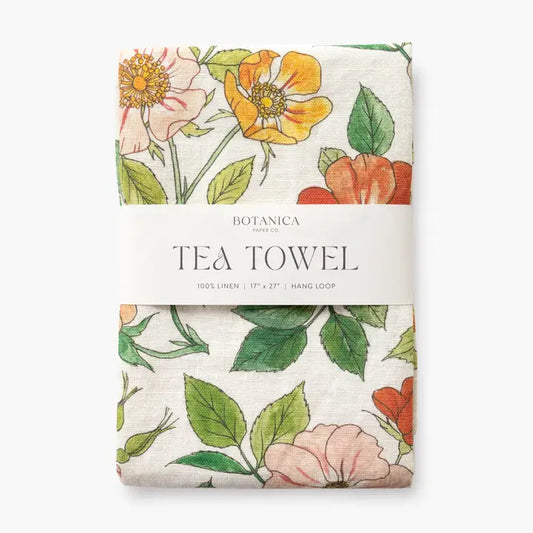 Wild Flowers | 100% Linen Tea Towel